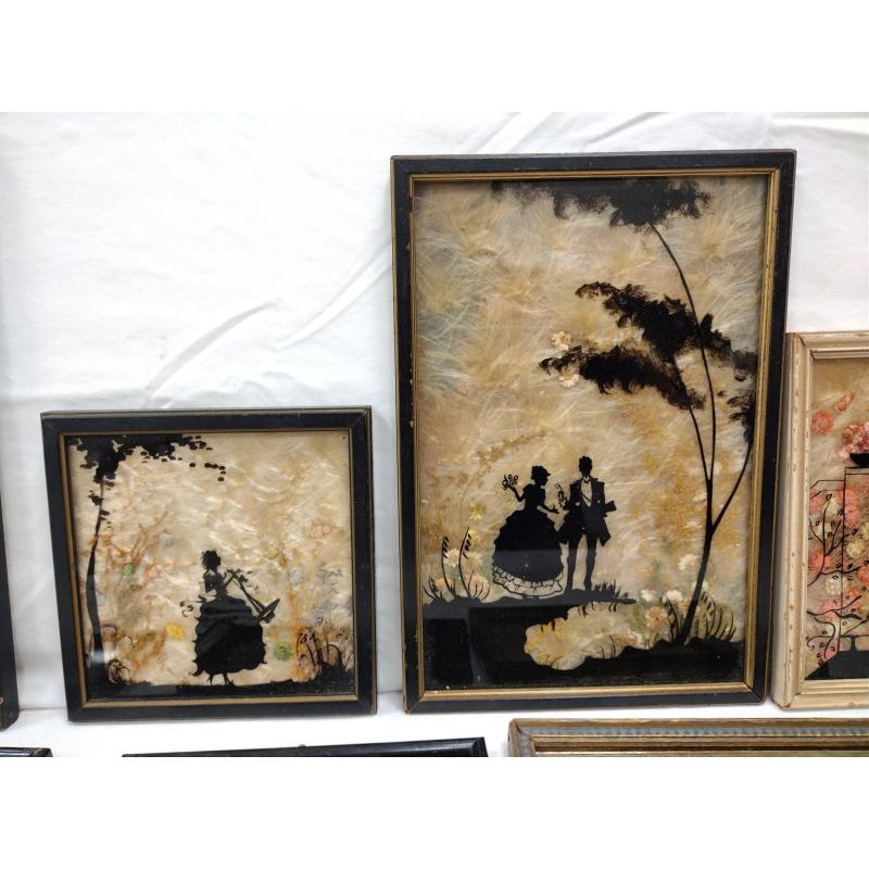 COLLECTION OF FRAMED SILHOUETTES