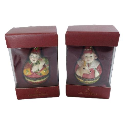 TWO VILLEROY & BOCH FOREST TREATS HINGED BOXES