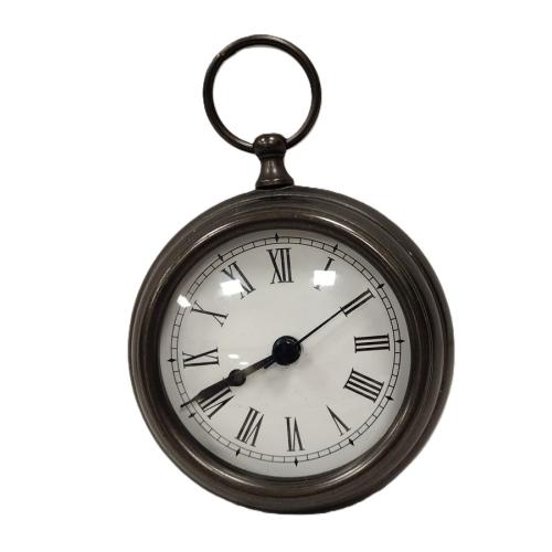 DECORATIVE POCKET WATCH STYLE METAL CLOCK