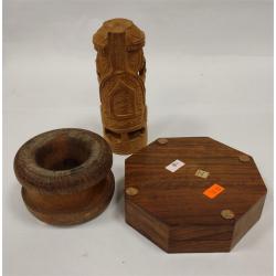 THREE WOOD ITEMS