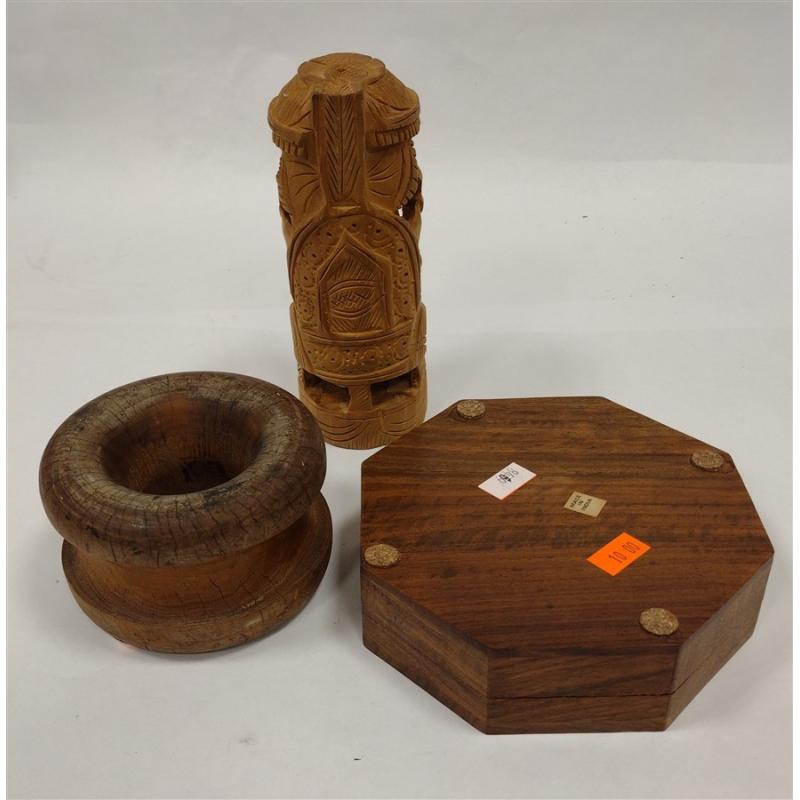 THREE WOOD ITEMS