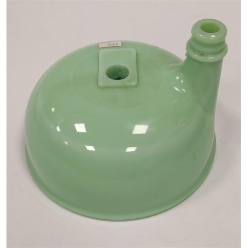 JADEITE GLASS MIXER ATTACHMENT, APPEARS NEWER