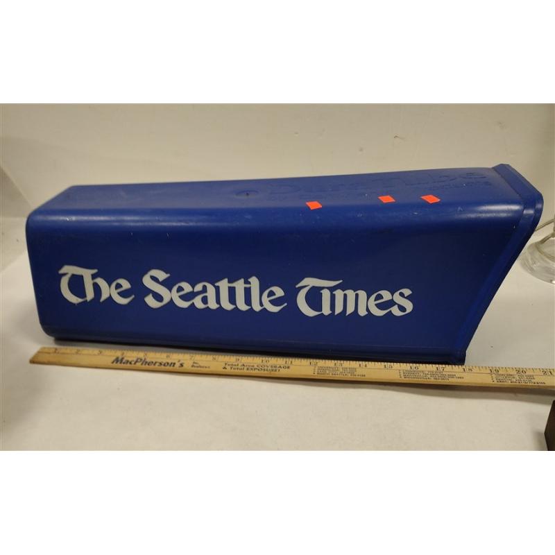 PLASTIC SEATTLE TIMES NEWS PAPER BOX