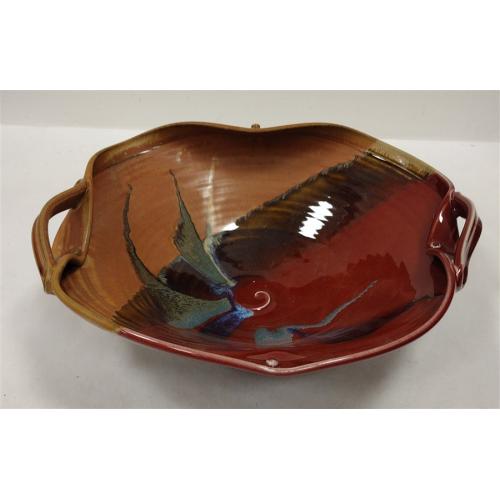 LARGE SIGNED STUDIO POTTERY BOWL