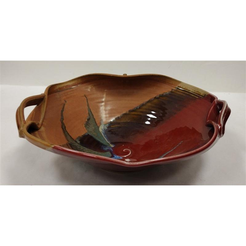 LARGE SIGNED STUDIO POTTERY BOWL