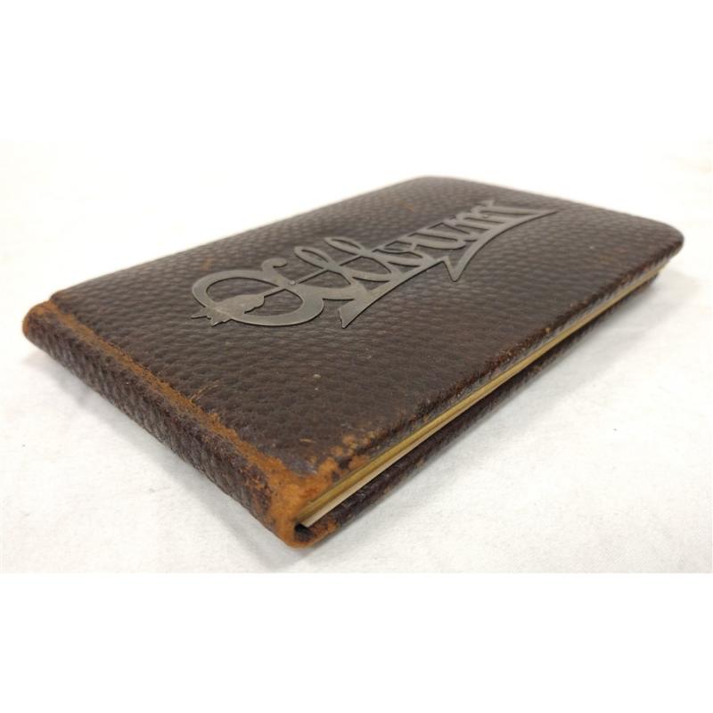 VICTORIAN LEATHER BOUND AUTOGRAPH ALBUM