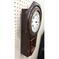 ANTIQUE JAPANESE WALL CLOCK PROJECT - HAS KEYS, NO PENDULUM