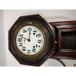 ANTIQUE JAPANESE WALL CLOCK PROJECT - HAS KEYS, NO PENDULUM