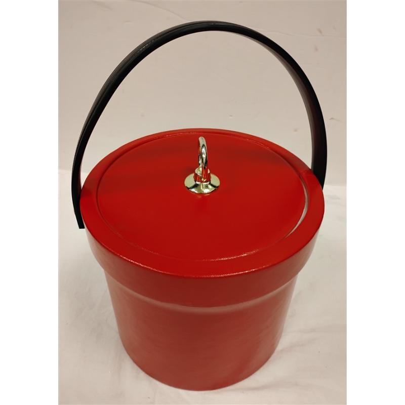 RED VINYL ICE BUCKET