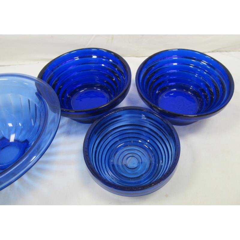 COBALT BLUE GLASS BOWLS