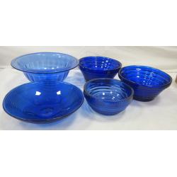 COBALT BLUE GLASS BOWLS