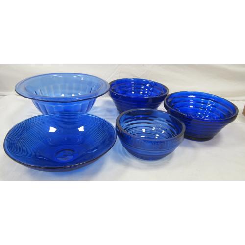 COBALT BLUE GLASS BOWLS