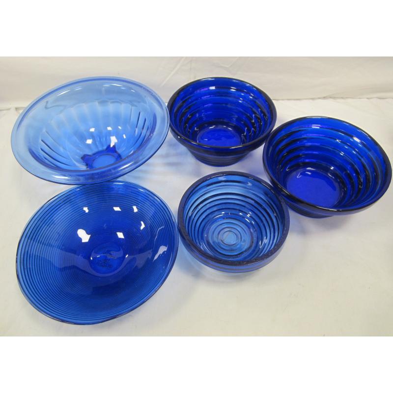 COBALT BLUE GLASS BOWLS