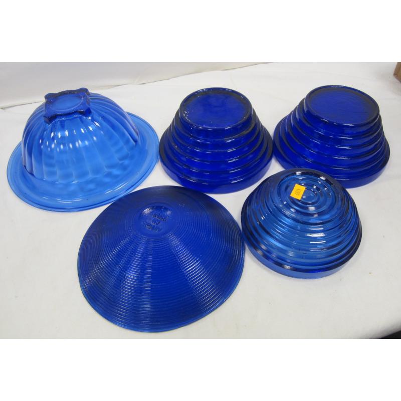 COBALT BLUE GLASS BOWLS