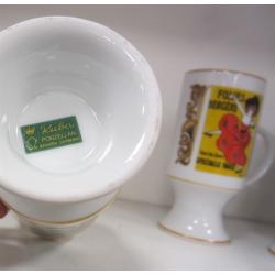 FIVE MATCHING BAVARIAN TALL COFFEE CUPS AND ONE MUG