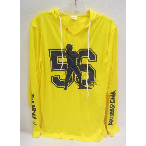MARINERS RANDY AROZARENA YELLOW CROSSED ARM JERSEY
