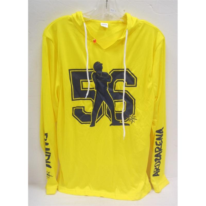 MARINERS RANDY AROZARENA YELLOW CROSSED ARM JERSEY