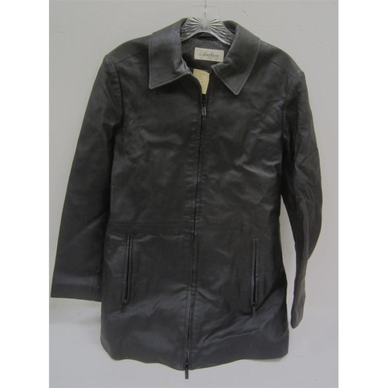 CALVIN KLEIN SMALL LEATHER WOMEN'S JACKET