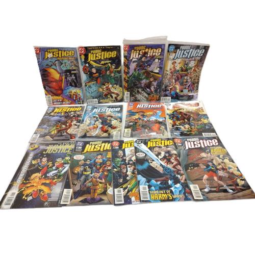 13 YOUNG JUSTICE COMIC BOOKS LATE 1990'S