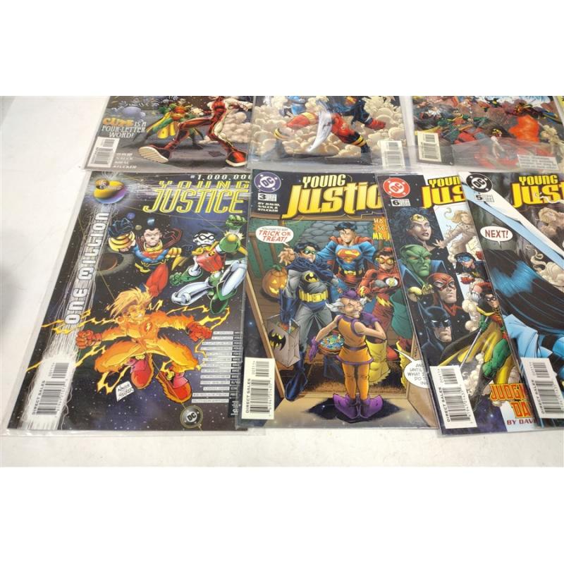 13 YOUNG JUSTICE COMIC BOOKS LATE 1990'S