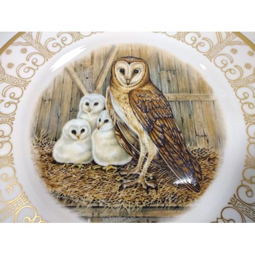 BOEHMS BARN OWL PLATE WITH BOX AND PAPERWORK
