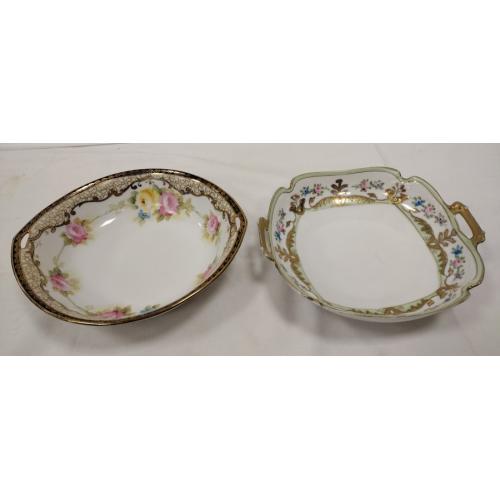 TWO HAND PAINTED NIPPON BOWLS