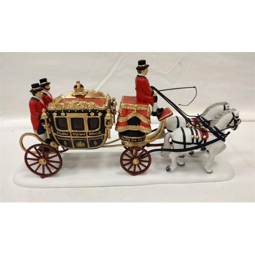 DEPARTMENT 56 DICKEN'S VILLAGE "THE QUEEN'S PARLIAMENTARY COACH" WITH BOX
