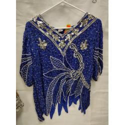 THREE VINTAGE LADIES SEQUINED TOPS