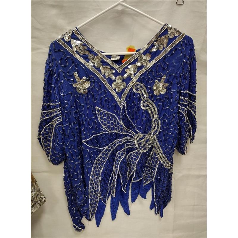 THREE VINTAGE LADIES SEQUINED TOPS