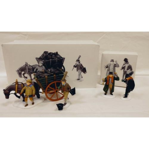 DEPARTMENT 56 COAL WAGON, TOWN CRIER & CHIMNEY SWEEP